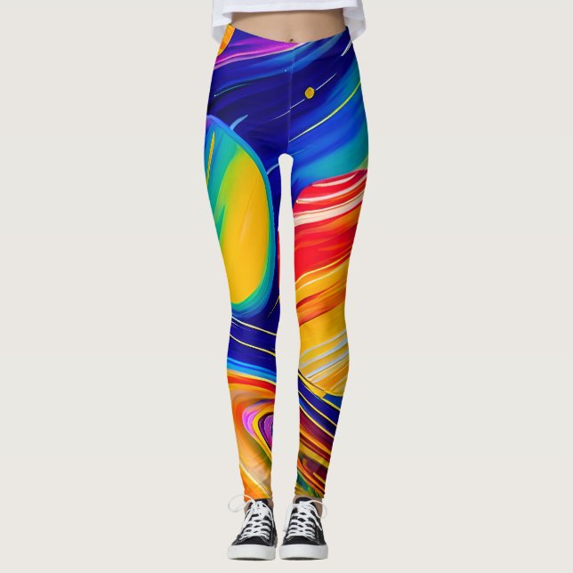 Leggings Inspiradas Cósmicas (Frente)