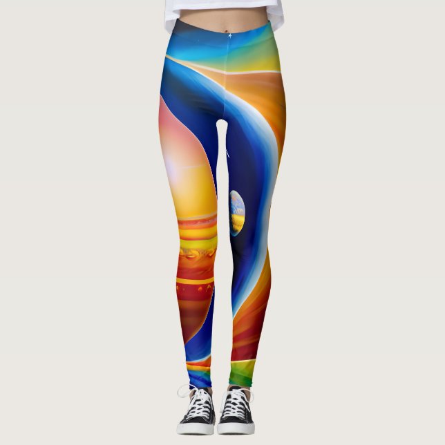 Leggings Inspiradas Cósmicas (Frente)