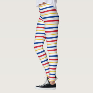 Leggings inspiradas por riscas de hóquei no gelo