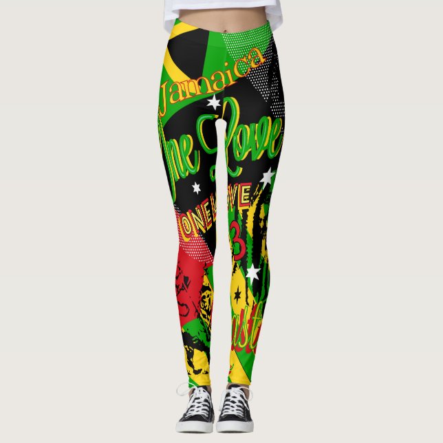 Leggings Jamaican Reggae Rasta (Frente)