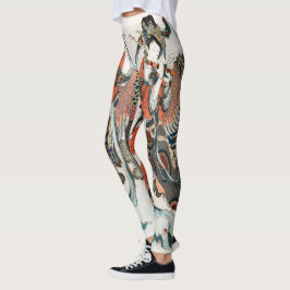 Leggings japonesas de mulheres de Hokusai - Legal