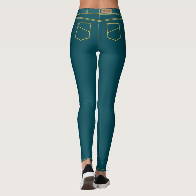 Leggings Jeans Azuis Faux (Verso)