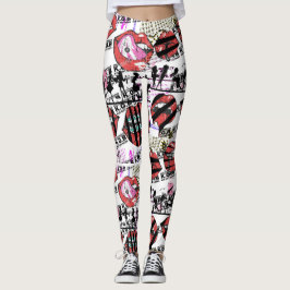 Leggings KGB Red Juicy Lábios McFly