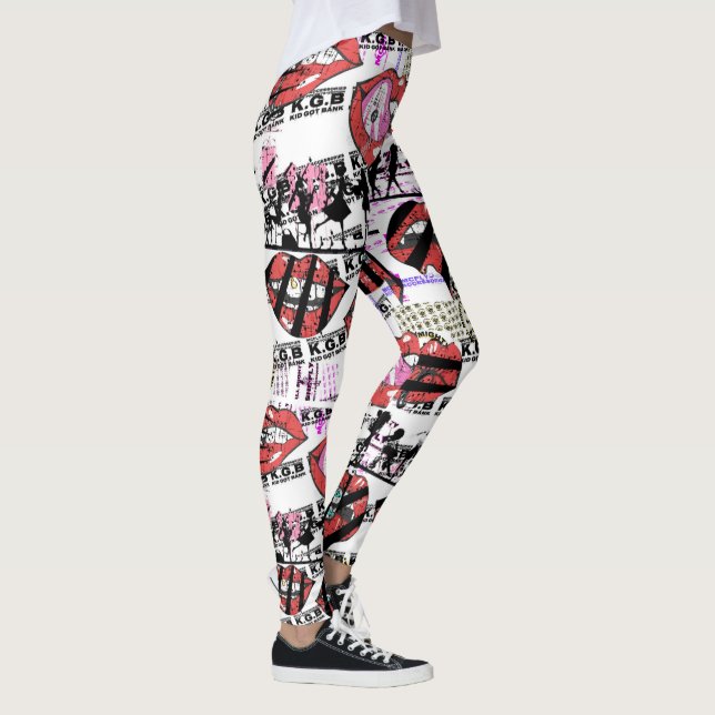 Leggings KGB Red Juicy Lábios McFly (Direita)