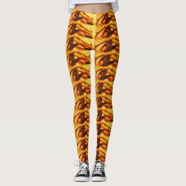 Leggings laranja-AMARELO