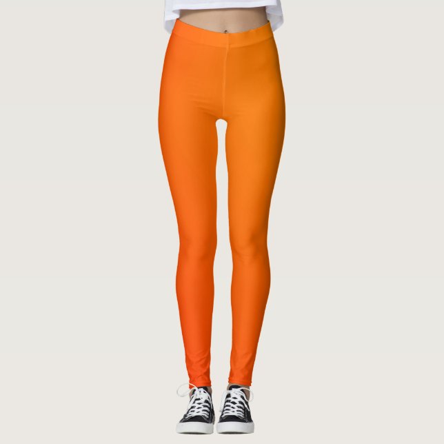 Leggings Laranja Femininas (Frente)