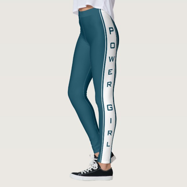 Leggings Laterais Com Uma Garota De Energia De Tex (Esquerda)