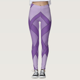 Leggings - Latice embrulhada em três tons