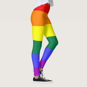 Leggings legal do impressão do arco-íris