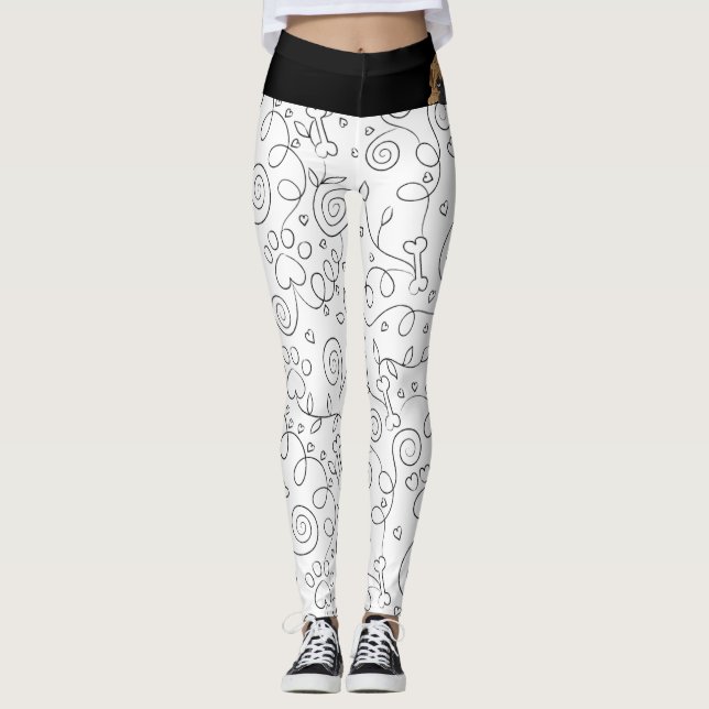 Leggings Leve Seu Cachorro Para Trabalhar/ Dia De  (Frente)