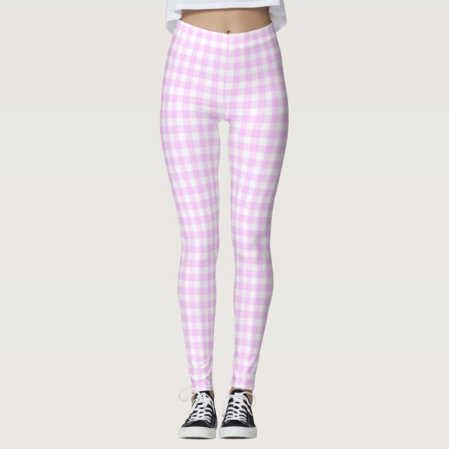 Leggings Lilac Check (Frente)