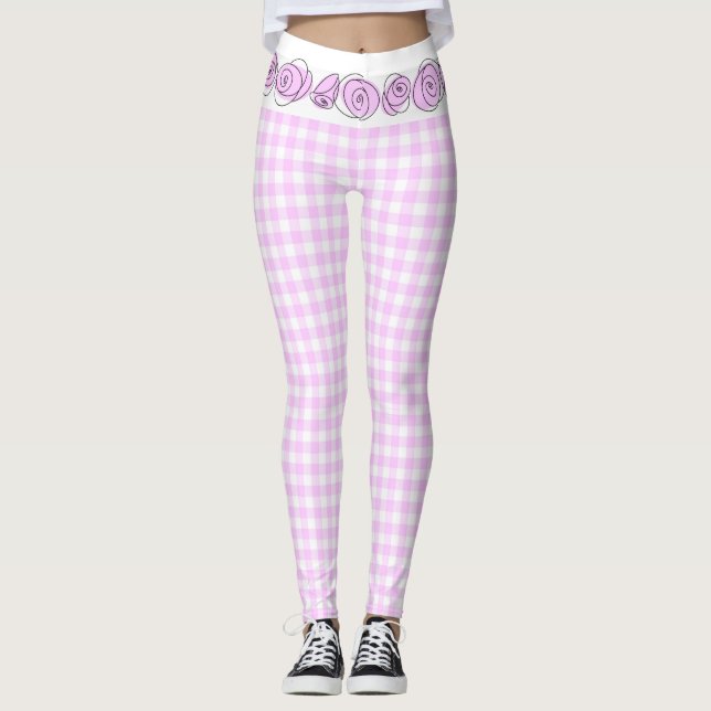 Leggings Lilac Check (Frente)