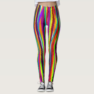Leggings Listradas Estilo Boêmio