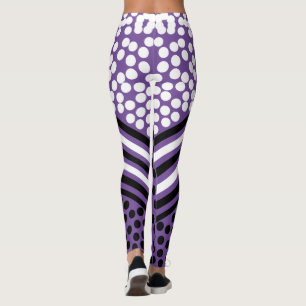 Leggings Listras Bolinhas Funk Ousadas
