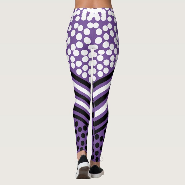 Leggings Listras Bolinhas Funk Ousadas (Verso)