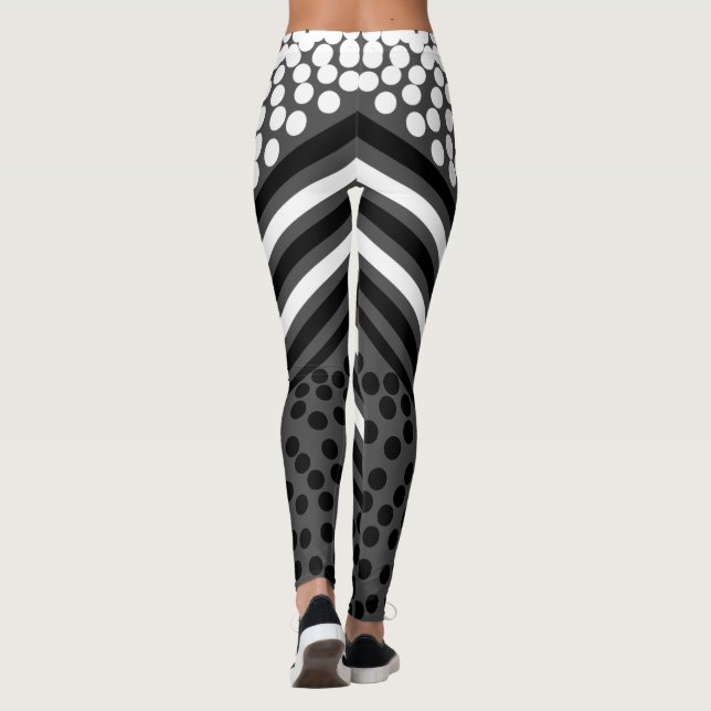 Leggings Listras Bolinhas Funk Ousadas (Verso)