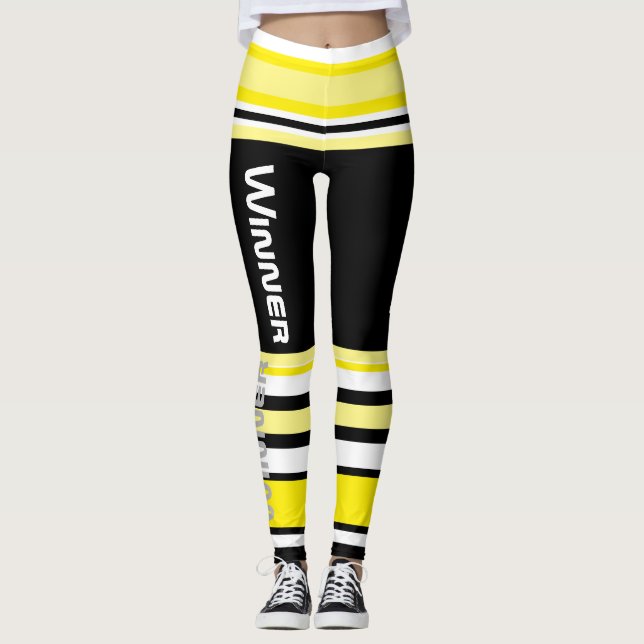Leggings Listras Funky Vencedor de Poder (Frente)