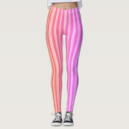 Leggings Listras Rosa Clássicas