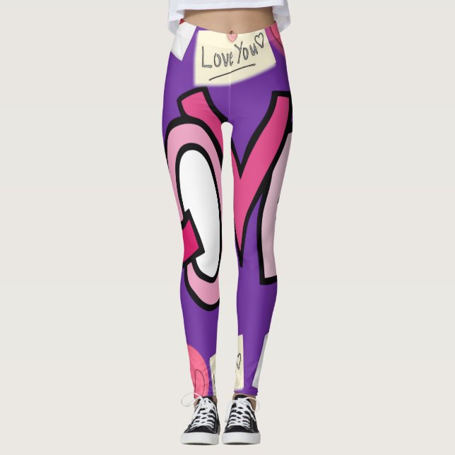 Leggings Longas do Dia dos Namorados (Frente)