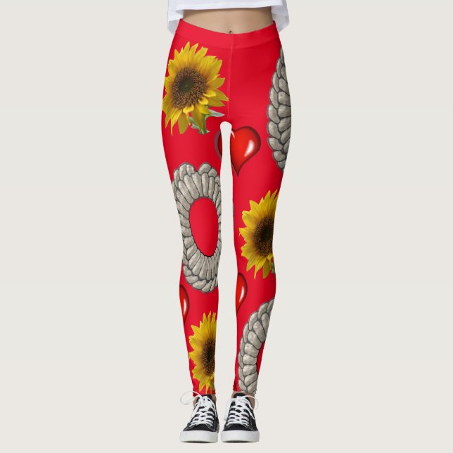 Leggings Longas Girassol (Frente)