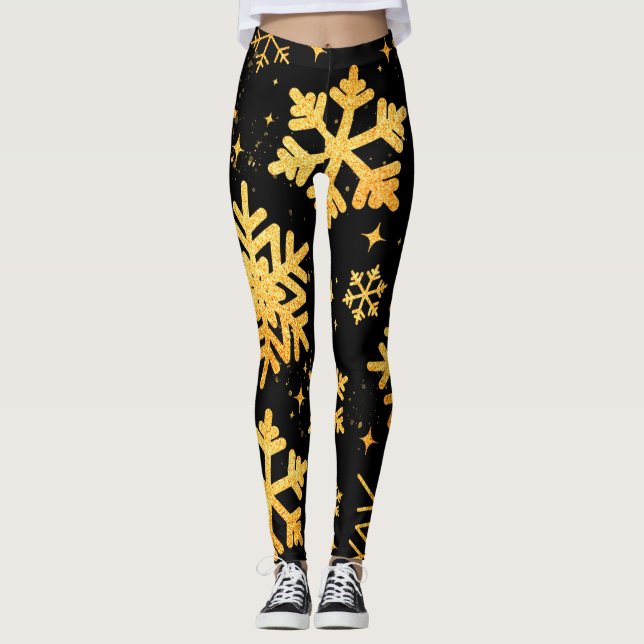 Leggings Luxuosas Winter Garnet Glow (Frente)
