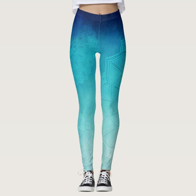 Leggings Mandala Azul (Frente)