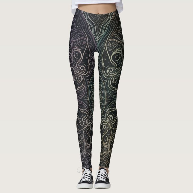 Leggings Mandala Crepuscular Etéreo (Frente)