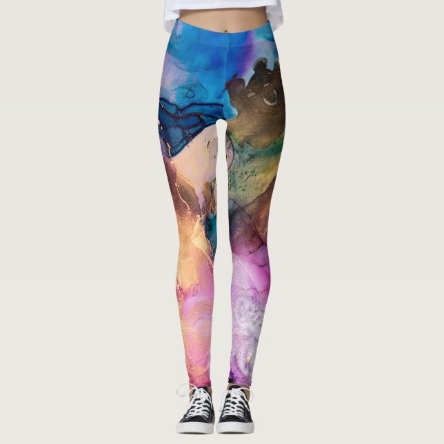 Leggings Marmortais Incrivelmente Impressão (Frente)