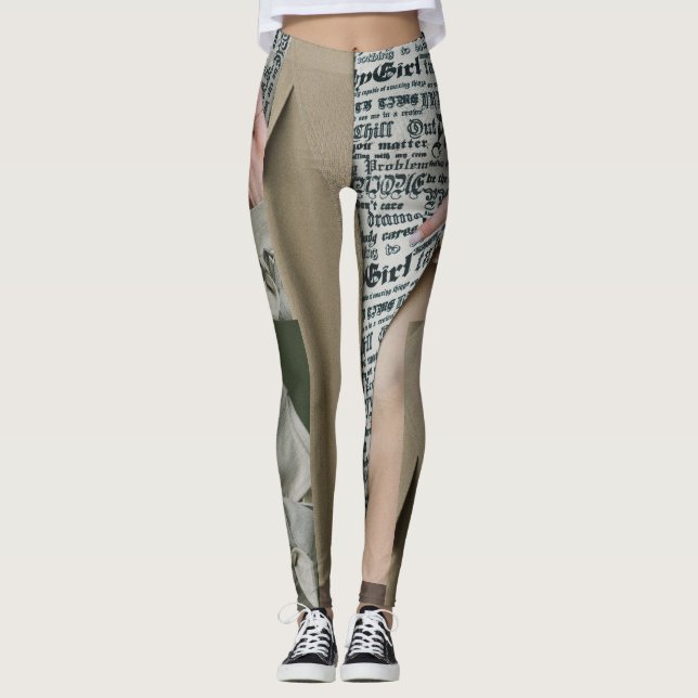 Leggings Masterisco: Abrindo a arte moderna 3D (Frente)