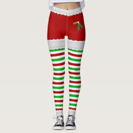 Leggings Mistletoy de Natal