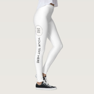 Leggings Modelo modernas adiciona seu nome ao logo