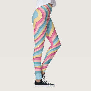 Leggings modernas de esticação de Abstrato