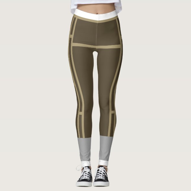 Leggings Mondrian Brown Beige 2 (Frente)