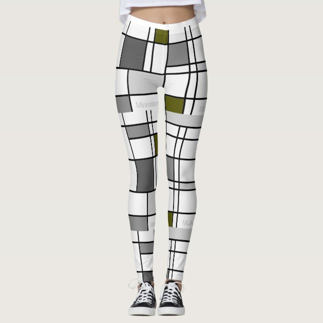 Leggings Mondrian inspirado 4 (Frente)