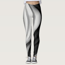 Leggings monocromáticas de ondas