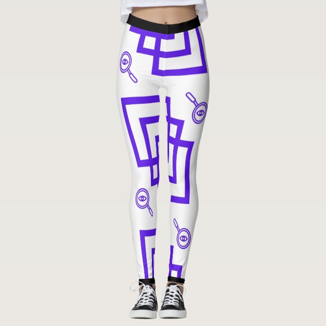 Leggings Monoline Search Icon – Minimalista Modern (Frente)