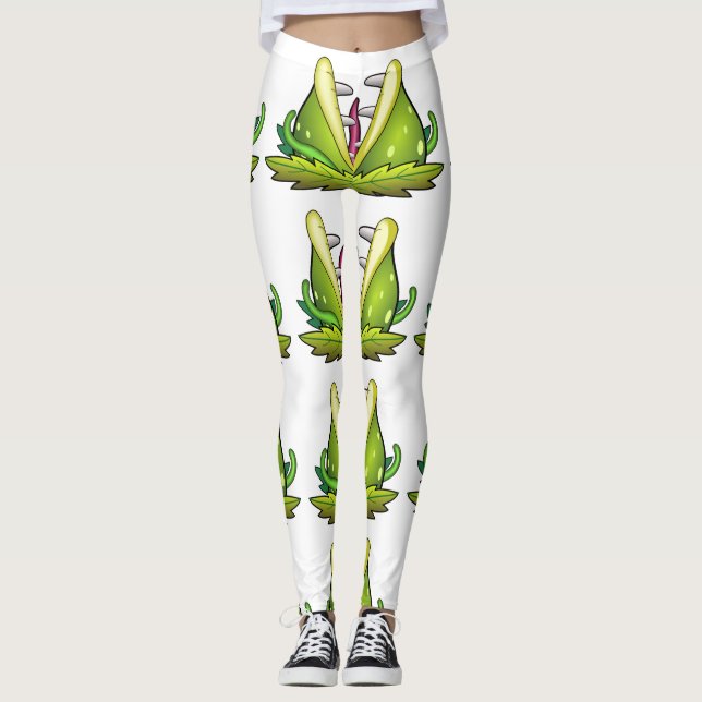 leggings monstruosas de armadilha flytrapping venu (Frente)