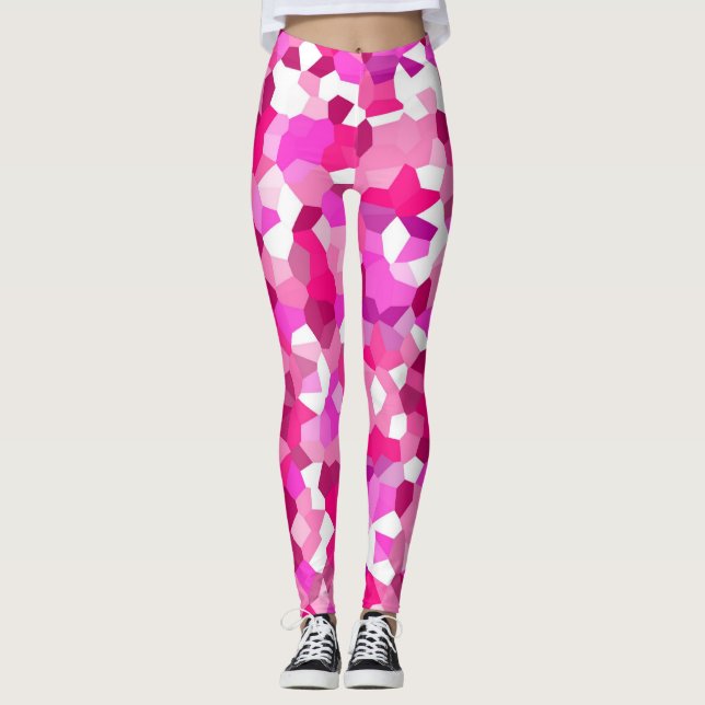 Leggings Mosaicas Rosa (Frente)