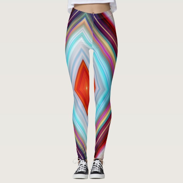 Leggings multicoloridas (Frente)