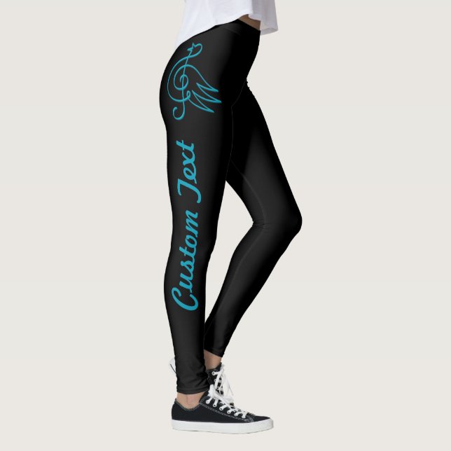 Leggings musicais azuis (Direita)
