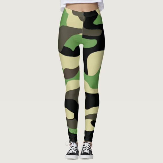 Leggings na moda de Camouflage (Frente)