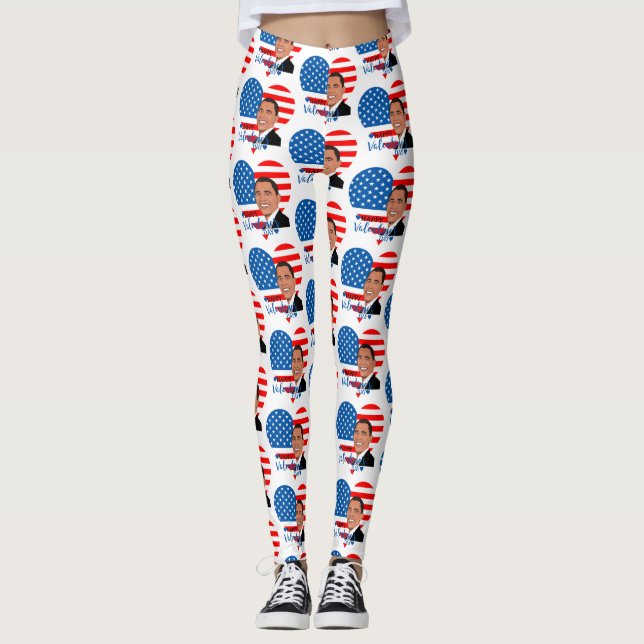 leggings namorados de barack obama (Frente)