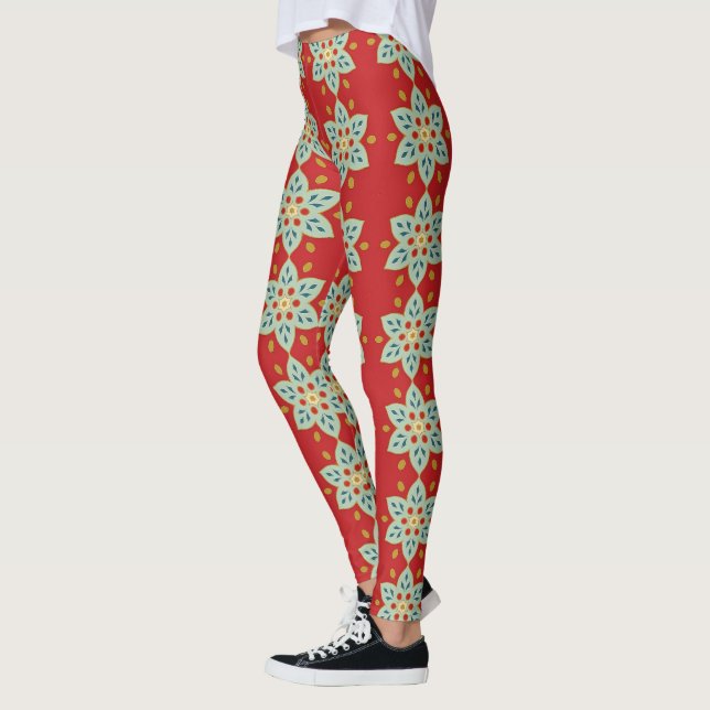 Leggings nas estrelas de Natal - Design do Enfeite (Esquerda)