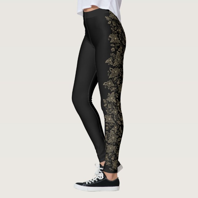 Leggings Nativas De Arte (Esquerda)