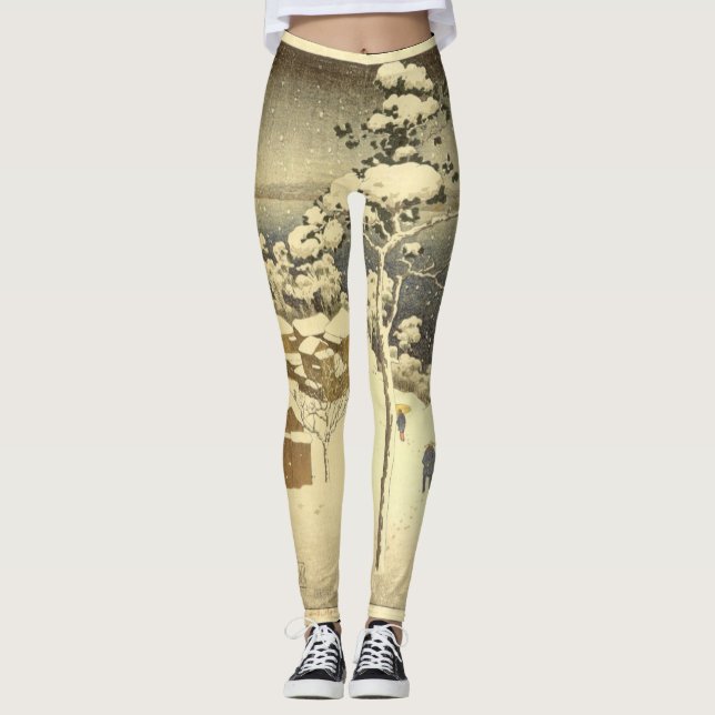 Leggings NEGISHI JAPÃO WOODBLOCK (Frente)