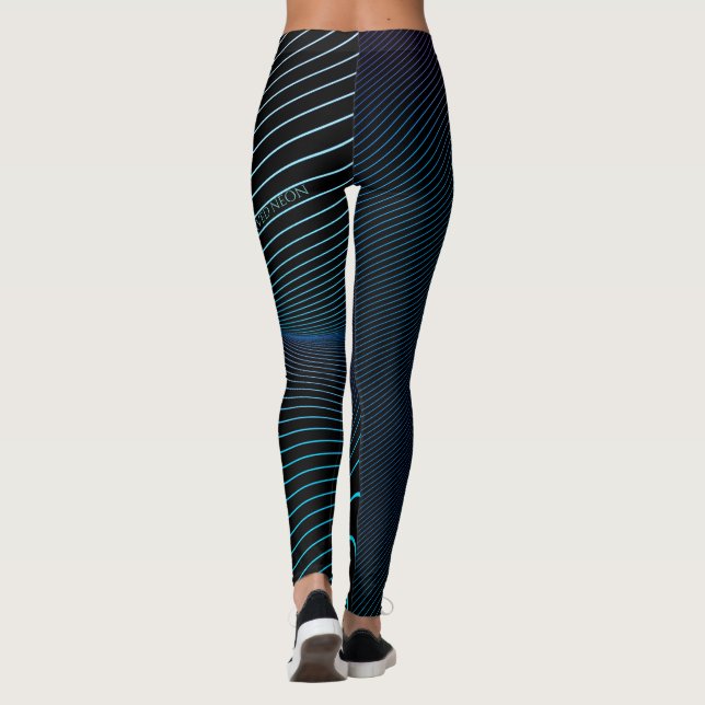 Leggings Neon All-Over-Impressão Curvas (Verso)