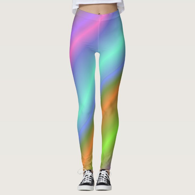 leggings neon-arco-íris (Frente)