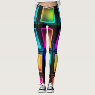 Leggings Neon Prisma Grid