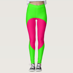 Leggings Neon Verde e Rosa – Personalize
