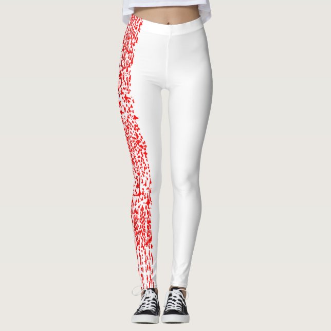 Leggings Nissl Cortex (Vermelho Neutro) (Frente)